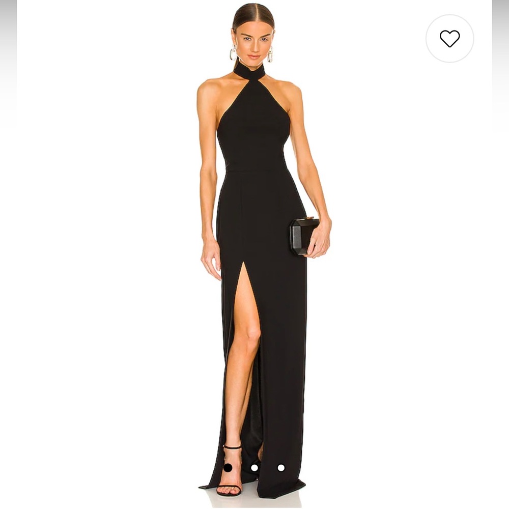 Black Amanda Uprichard Queen Gown